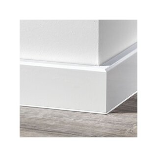 Douwes Dekker Classic noise-reducing skirting board 2.4 meters - White