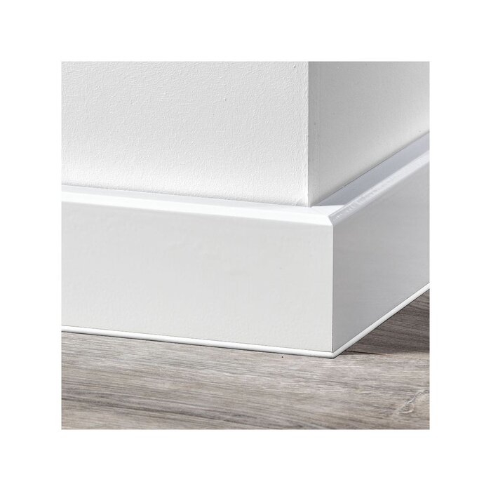 Douwes Dekker Classic noise-reducing Renovation skirting board 2.4 meters RAL 9010