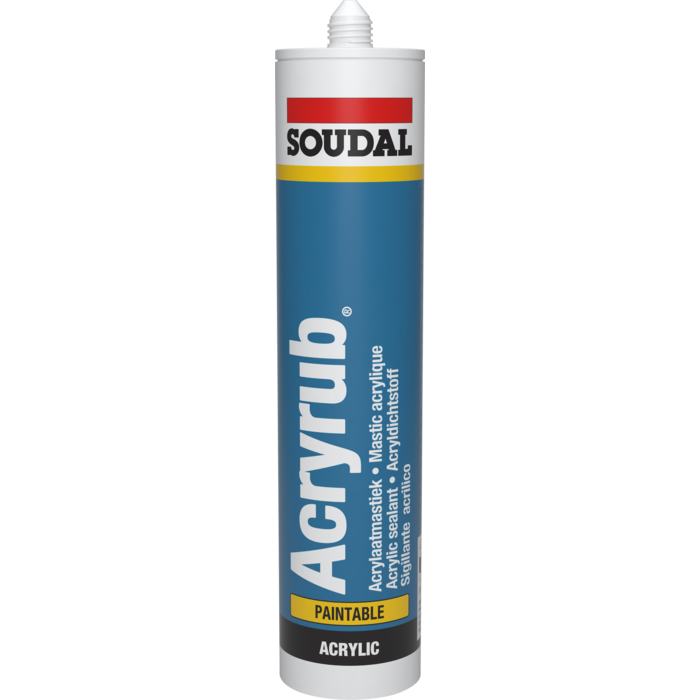 SOUDAL Soudal - 310 ml Acryrub in koker - verschillende kleuren (15 stuks)