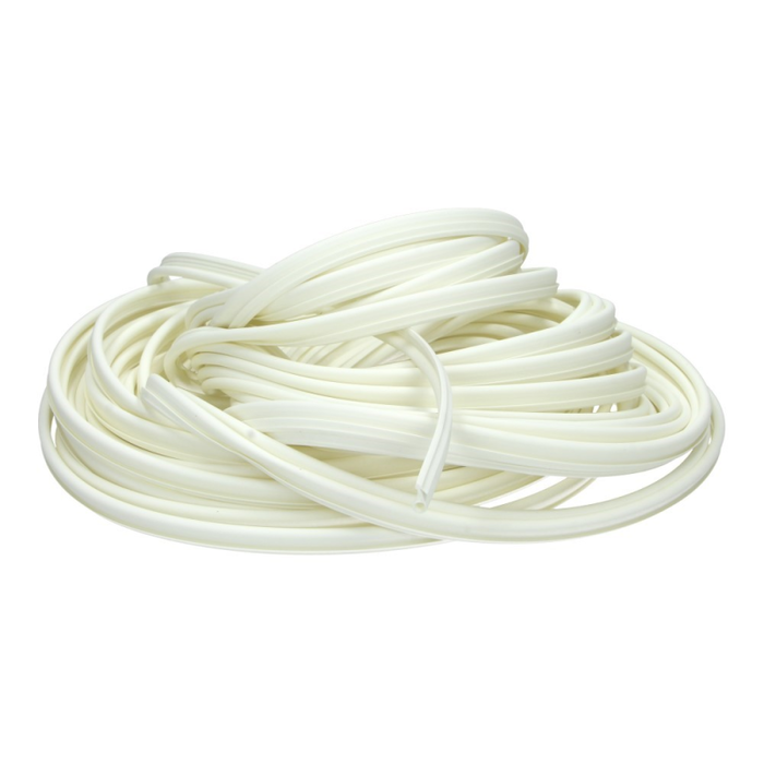 Douwes Dekker Modern noise-reducing skirting board 2.4 meters traffic white RAL 9016