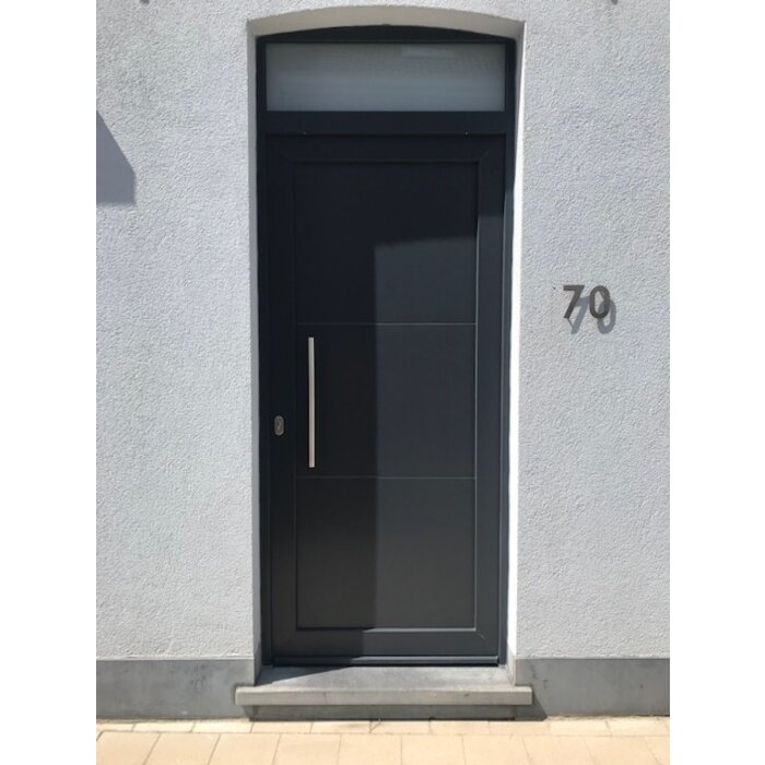 HDD RVS deurgreep T 25/350/500 - doorgaande bevestiging