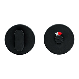 HDD Toilettengarnitur runde Form schwarze Struktur UV-Tige 120mm