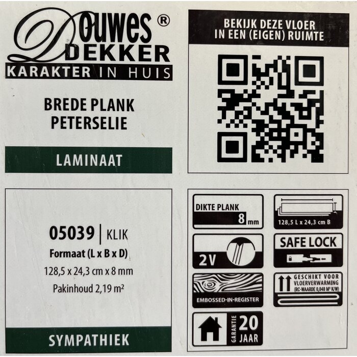 Douwes Dekker Powerful Solid Laminate from Douwes Dekker - Wide plank Parsley 05039