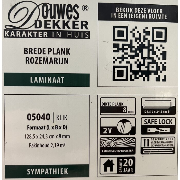 Douwes Dekker Powerful Solid Laminate from Douwes Dekker - Wide plank 05040 - rosemary