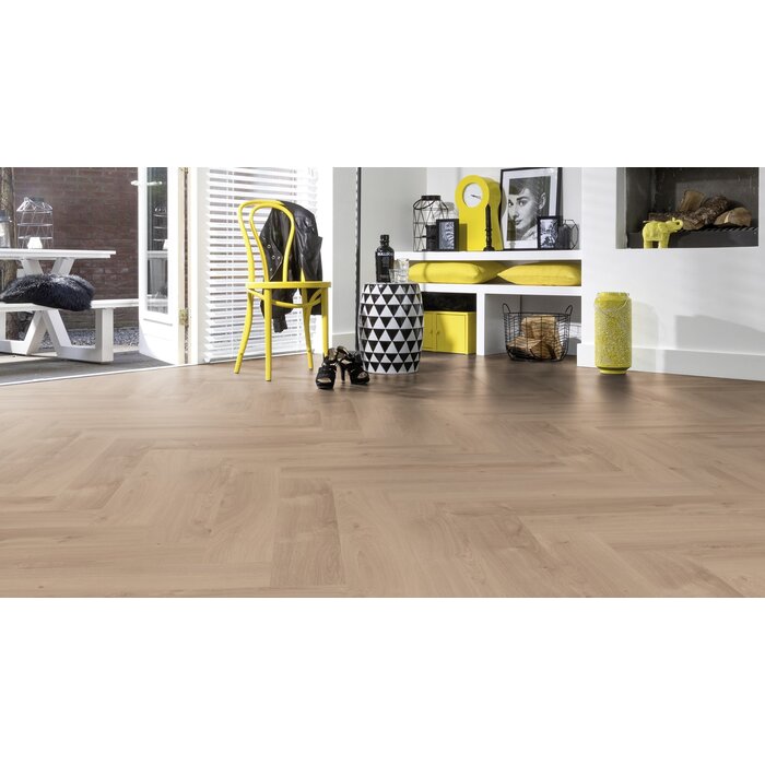 Douwes Dekker Herringbone Laminate by Douwes Dekker - Galant herringbone 4V (8 mm | 85.5 x 14.3 cm) - Jasmine