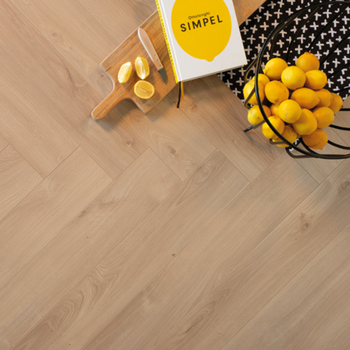 Douwes Dekker Herringbone Laminate by Douwes Dekker - Galant herringbone 4V (8 mm | 85.5 x 14.3 cm) - Jasmine