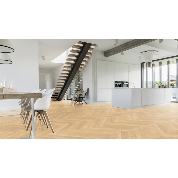 Douwes Dekker Laminate by Douwes Dekker - Galant herringbone 4V (8 mm | 85.5 x 14.3 cm) - Chamomile