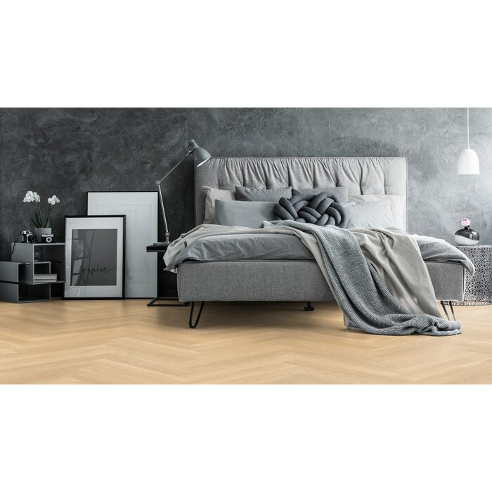 Douwes Dekker Laminate by Douwes Dekker - Galant herringbone 4V (8 mm | 85.5 x 14.3 cm) - Chamomile