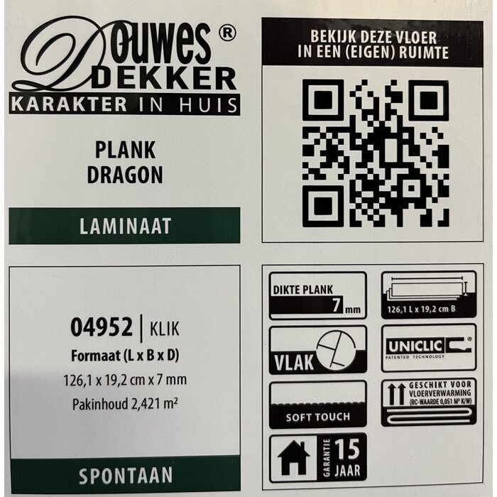 Douwes Dekker Massives Laminat von Douwes Dekker – Plank Dragon 04952