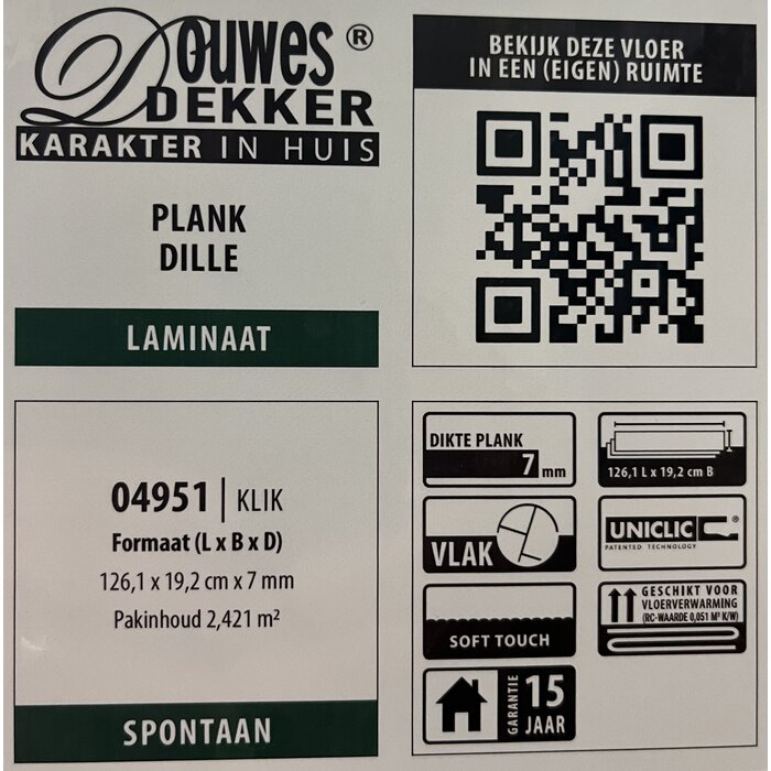 Douwes Dekker Solid Laminate from Douwes Dekker - Plank Dill 04951