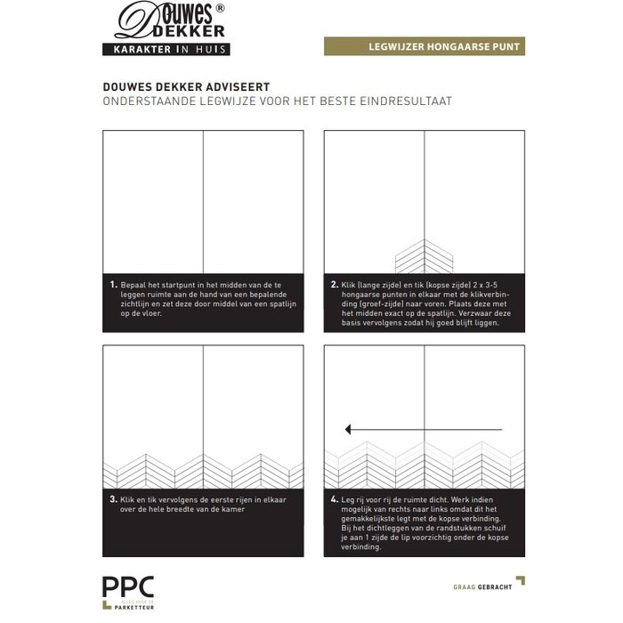 Douwes Dekker PVC Laminate from Douwes Dekker - Hungarian point 04967