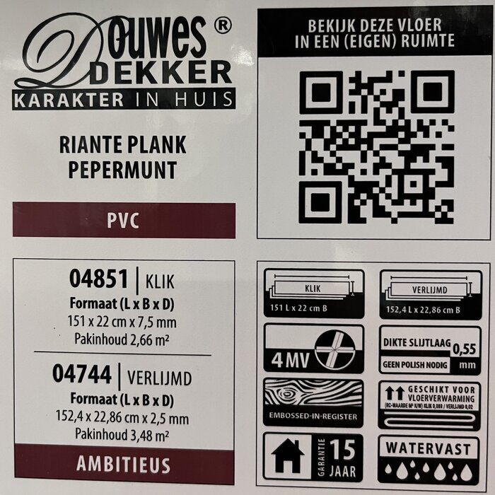 Douwes Dekker PVC Laminaat van Douwes Dekker - Riante plank 04851