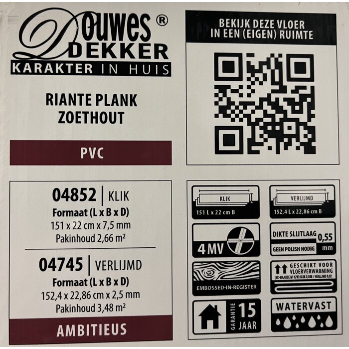 Douwes Dekker PVC-Laminat von Douwes Dekker – Geräumige Planke 04852