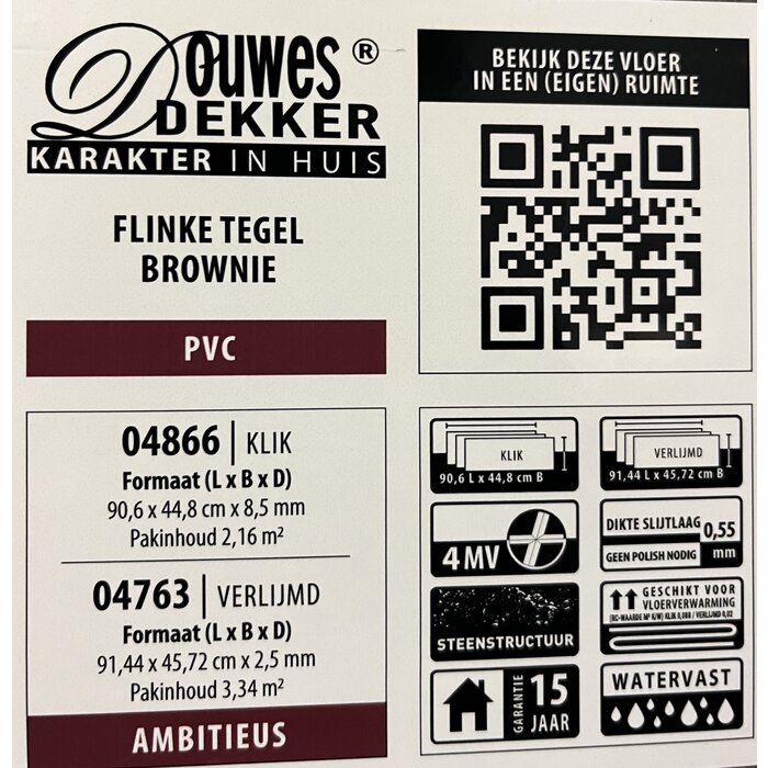Douwes Dekker PVC-Laminat von Douwes Dekker – Große Fliese 04866