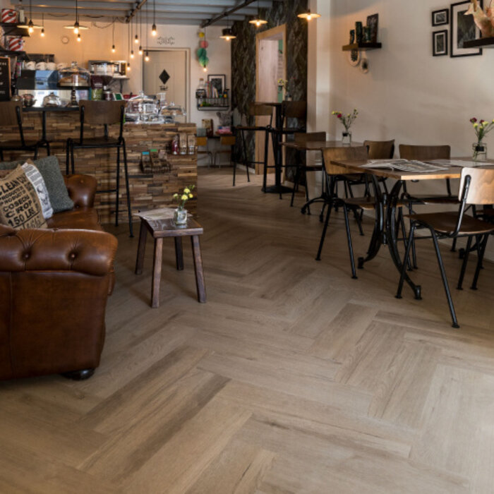 Douwes Dekker Stratifié PVC de Douwes Dekker - Click chevron large 04872