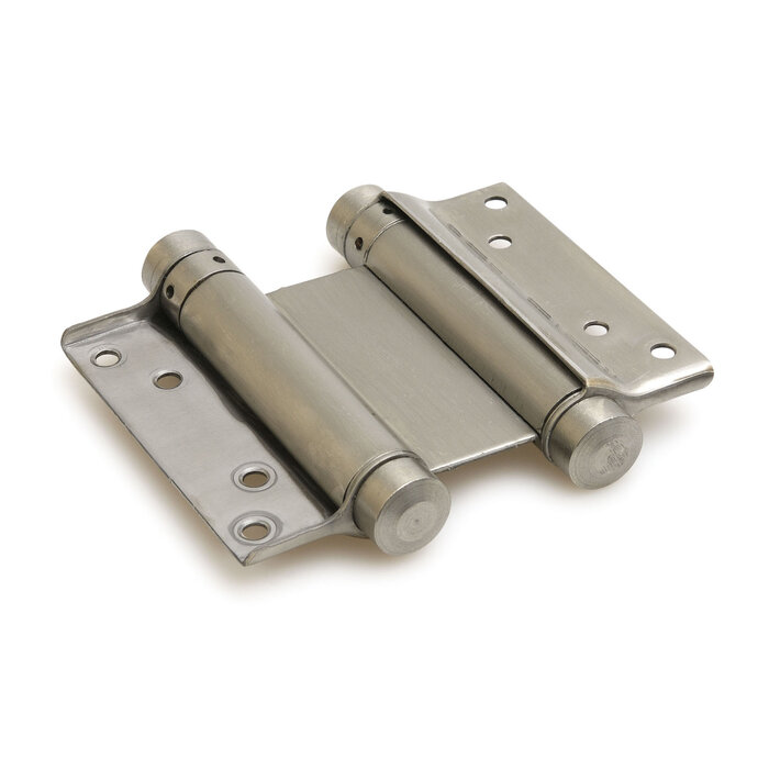 Dulimex 2 Dubbelwerkende bommerscharnieren 33-125 mm vernikkeld (2 stuks)