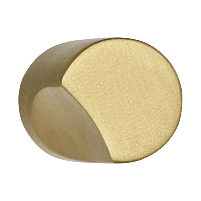 Formani Massiver, feststehender Haustürknauf ECLIPSE DR200V, mattgold PVD-beschichtet, mit Rosette