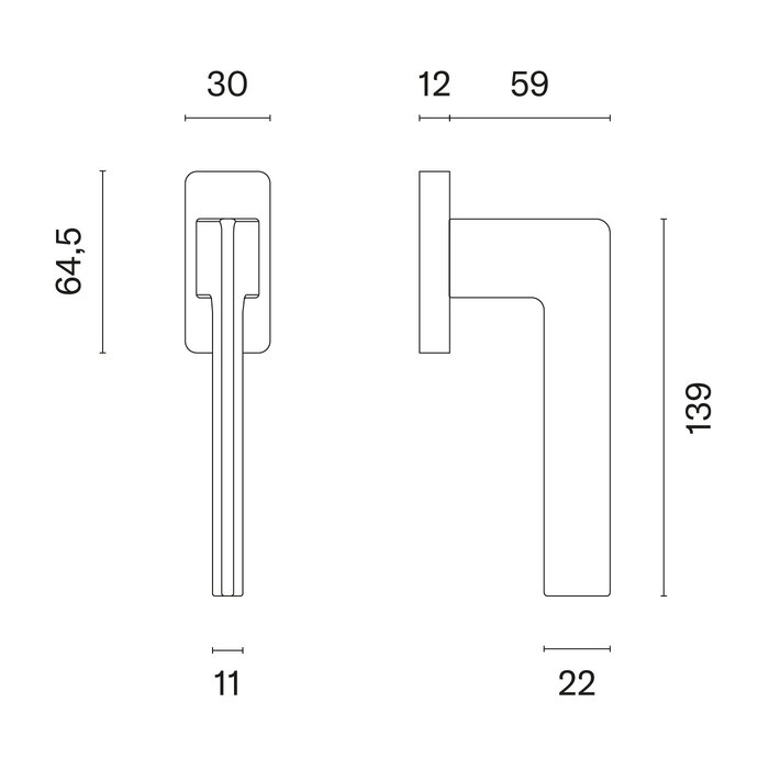 STILE Titan STILE Fenstergriff OMA Q