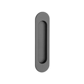 Aprile Cuvette à porte coulissante noire 7040 - ovale 152 x 39 mm