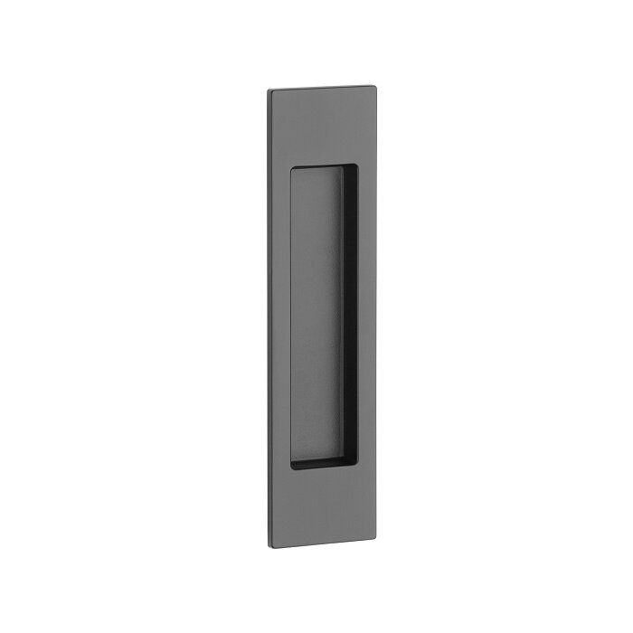Aprile Vasque rectangulaire pour porte coulissante noir mat 7039 - 152 x 39 mm pour portes en bois