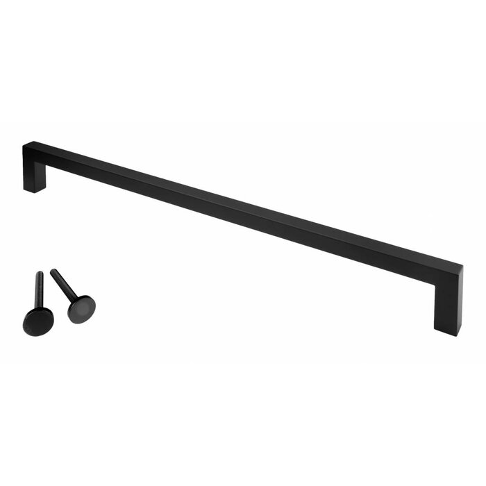 HDD Black door handle "Cubica" U 20/1000