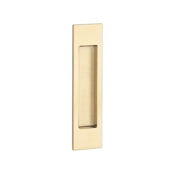 Aprile Rectangular Gold PVD polished sliding door bowl 7039 - 152 x 39 mm for wooden doors
