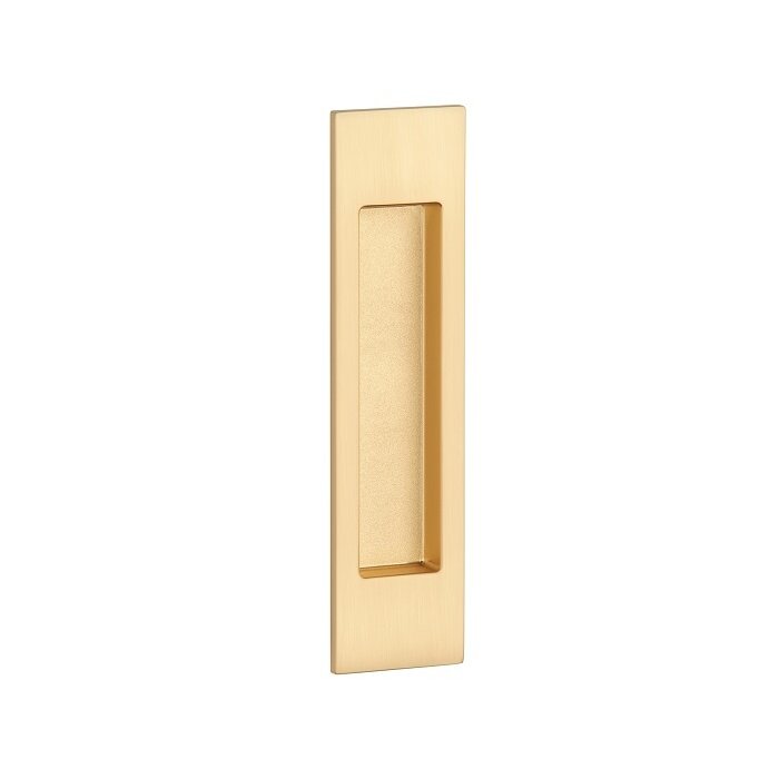 Aprile Vasque rectangulaire pour porte coulissante or mat 7039 - 152 x 39 mm pour portes en bois