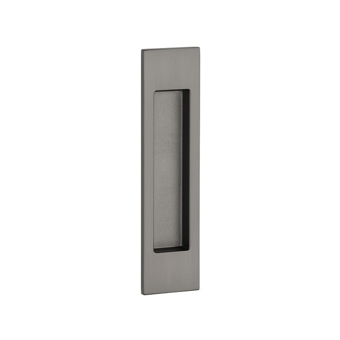 Aprile Rechthoekige Titanium schuifdeurkom 7039 - 152 x 39 mm voor houten deuren