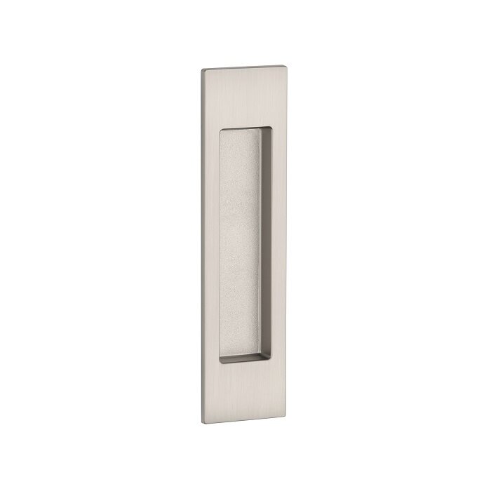 Aprile Rechthoekige nikkelen schuifdeurkom 7039 - 152 x 39 mm voor houten deuren