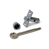 Dulimex Insert bolt with star key length 55 mm silver-grey