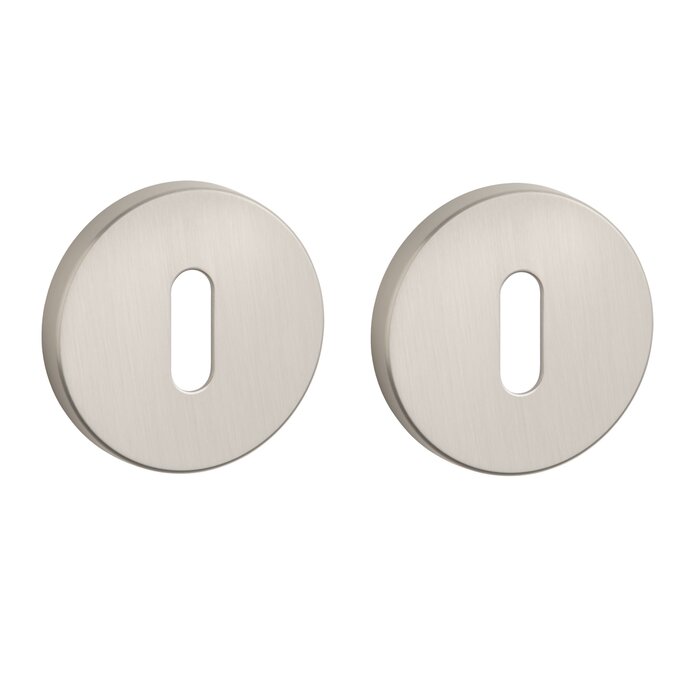 Aprile Pair of Aprile round key plates Ø 52x7mm matt nickel