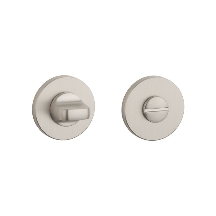Aprile Round Aprile Nickel Satiné toilet fitting Ø 52x7mm