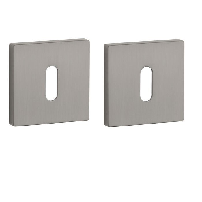 Aprile Paire de plaques à clés Aprile carrées 52x52x7 mm Graphite