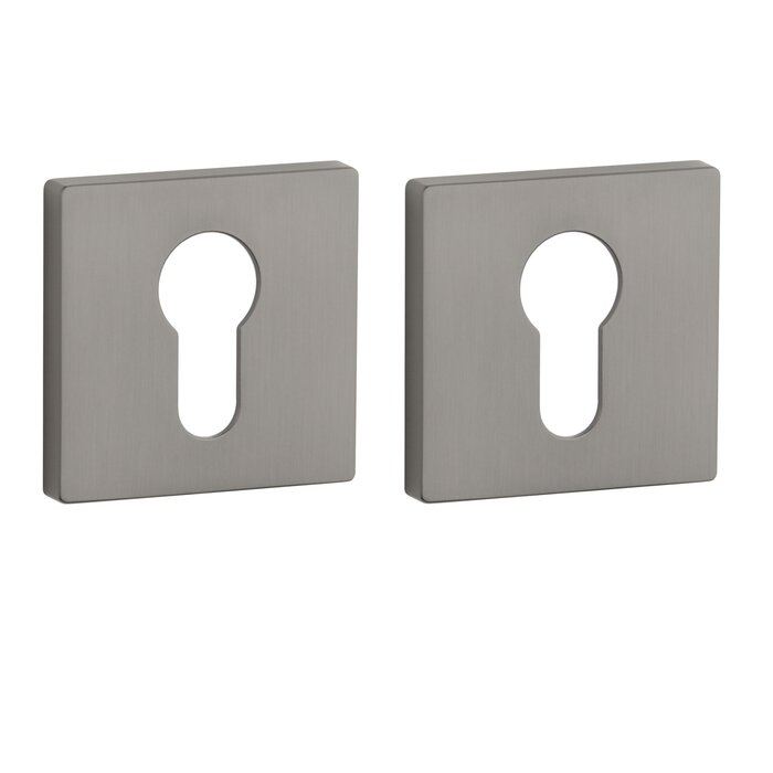 Aprile Paar Aprile-Zylinderplatten quadratisch 52x52x7 mm Graphit