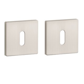Aprile Plaques à clés Aprile carrées 52x52x7 mm Nickel mat