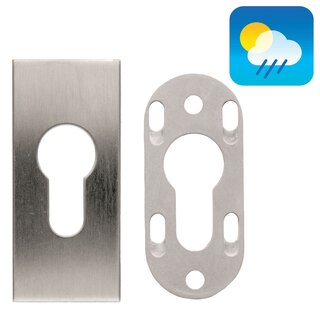 HDD 1 Safety cylinder plate 9mm - Stainless steel