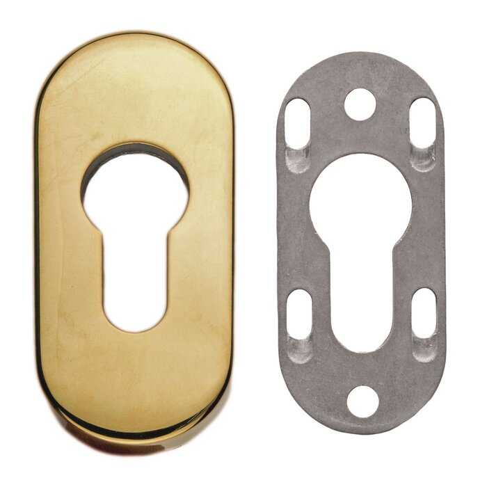 HDD 1 Titanium safety cylinder plate oval 6mm