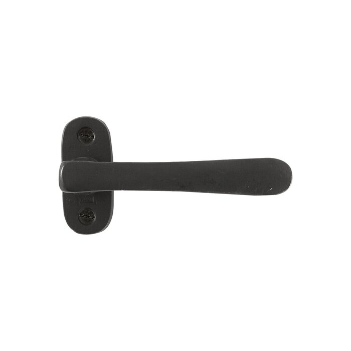 Dauby Pair of door handles PHL L+L / PBTC 1 - Aged iron black (VO)