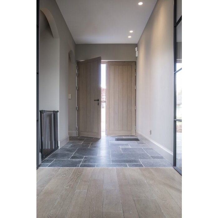 Dauby Paire de poignées de porte PHL L+L / PBTC 1 - Fer vieilli noir (VO)