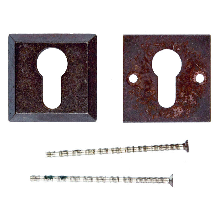 HDD Plaques de cylindre de sécurité 10 mm - rouille - carrées PZ