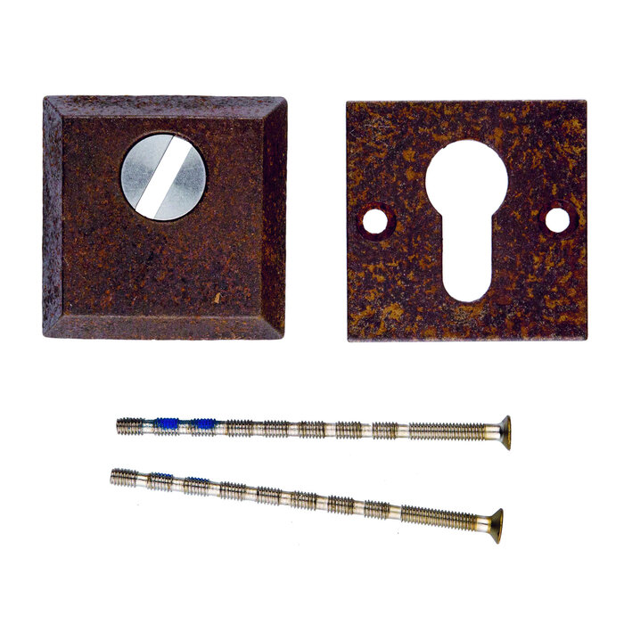 HDD Plaques de cylindre de sécurité SAFE 10 mm - rouille - carrées PZ