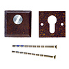 HDD Plaques de cylindre de sécurité SAFE 12 mm - rouille - Carrée PZ