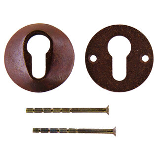 HDD Security cylinder plates 8 mm - rust - Round PZ