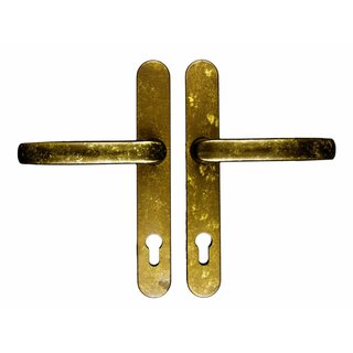 HDD Ensemble de sécurité sur bouclier ovale - tabouret et tabouret - Vieux Jaune