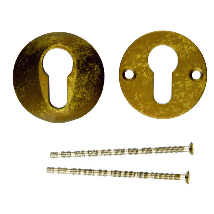 HDD Veiligheidscilinderplaatjes 8 mm - Old Yellow - Rond PZ