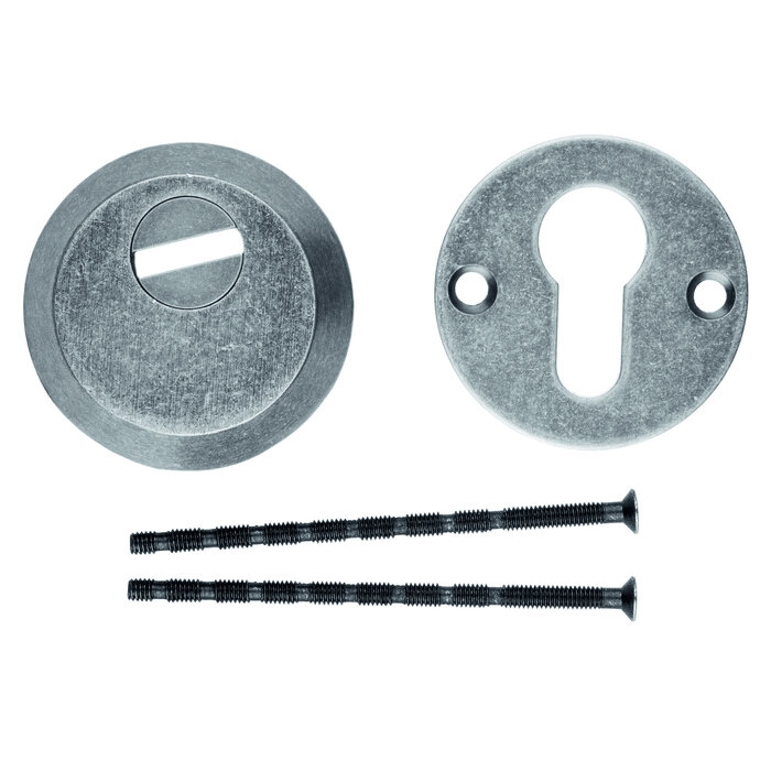 HDD Plaques de cylindre de sécurité SAFE 12 mm - Vieil Argent