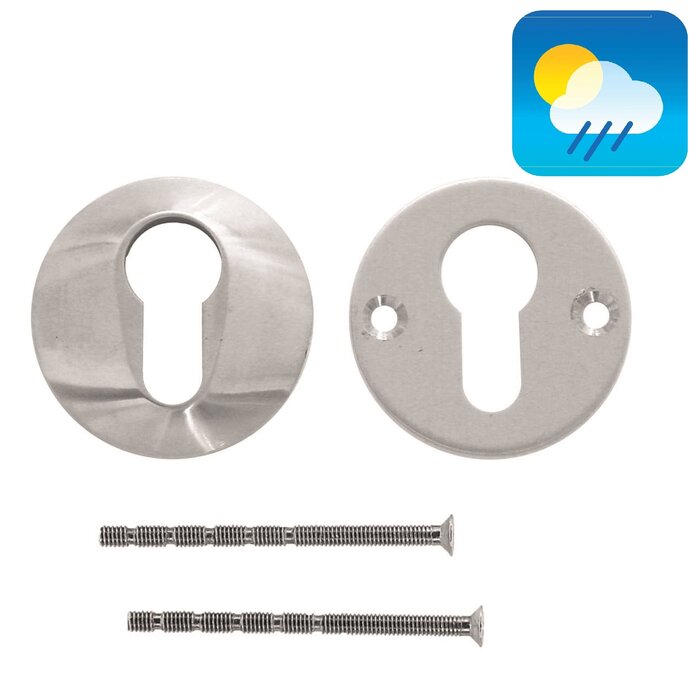 HDD Veiligheidscilinderplaatjes 8 mm - RVS - Rond PZ