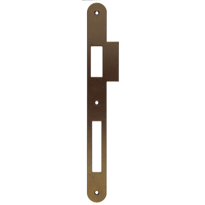 AGB Narrow counter plate straight for AGB lock Bronze with straight lip