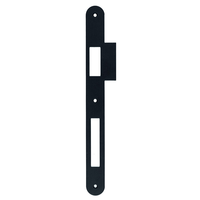 AGB Narrow counter plate straight for AGB lock black with straight lip