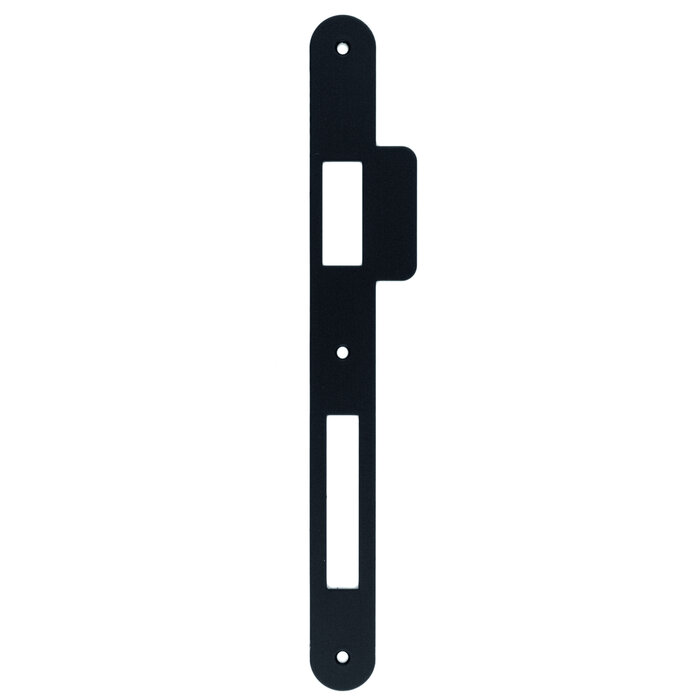 AGB Narrow counter plate round for AGB lock black with rounded lip